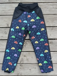 GUDO Softshellové kalhoty, ZIMA, fleece, DEŠTNÍKY, reflexní prvek